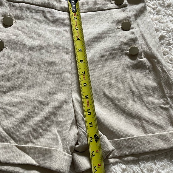 H&M Old Money High-Waisted Classy Summer Shorts Sz 6 - Picture 6 of 6